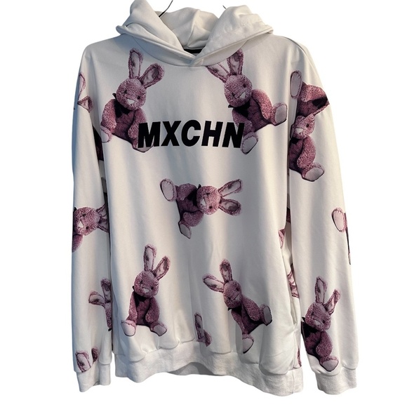 MXCHN OVERSIZED GRAPHIC BUNNY HOODIE OVERSIZED, SKATER CORE, STREETWEAR - Picture 1 of 8